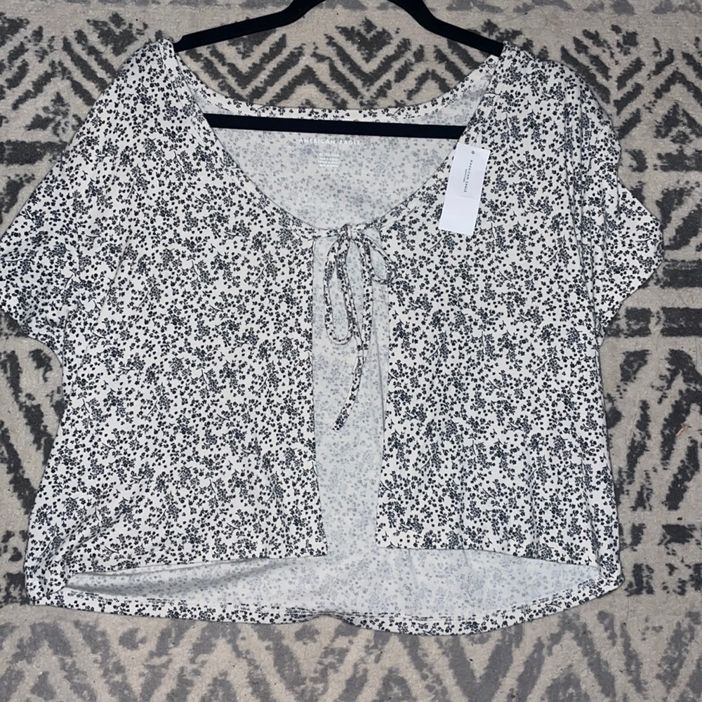 American eagle front tie top
